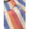 Gestreepte badstof short - T-shirt terry striped heather rose 